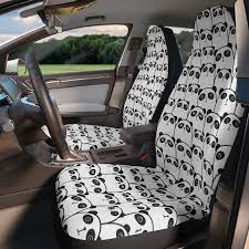 Panda Set Of Two Front Car Seat Covers