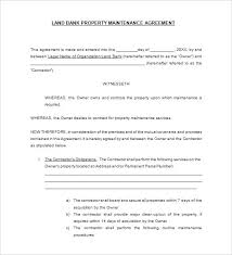 Property Manager Contract Template Maintenance Contract