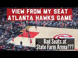 state farm arena seat view of section