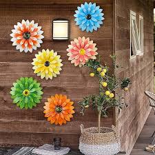 1pc Flower Metal Wall Decor For Garden
