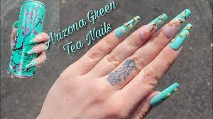 arizona green tea inspired nails you