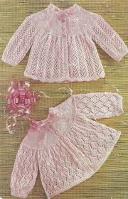 Baby Matinee Coats Knitting Pattern