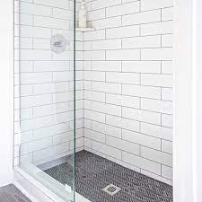 Classic Tile For A Walk In Shower