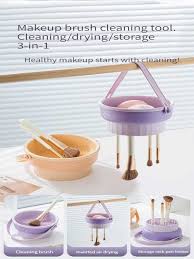 1pc makeup brush cleaning bowl in light