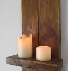 Chunky Wood Candle Wall Lights Mdf2u