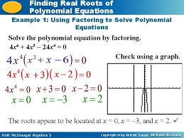 Finding Real Roots Of Polynomial
