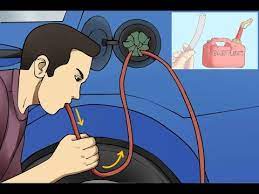 how to syphon gas with a water hose a