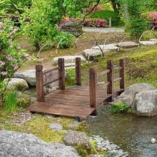 Garden Bridge Railings Wooden Colour