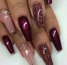 32 burgundy and pink nail designs pics relevant fingernail