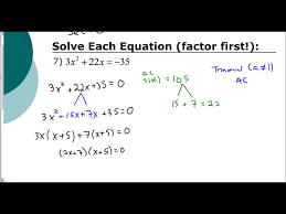 lesson 5 3 solving quadratics by