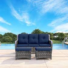 Wicker Outdoor Patio Sofa Sectional Set