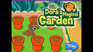 dora magical garden games you