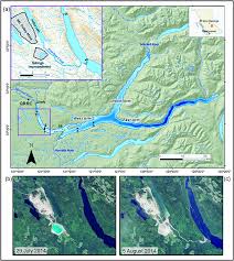 Map Of Quesnel Lake And Mount Polley Mine Site Shading