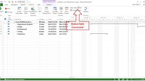 How To Show Status Date Line In Time Scale Section Of Gantt