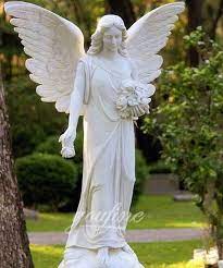 guardian angel statues garden stone