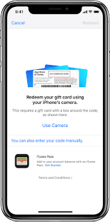 iphone x showing the use camera feature