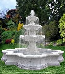 Classic Garden Marble 3 Tier Fountain
