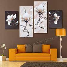 4 Piece Canvas Wall Art Hand Painted