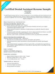 Resume Dental Assistant Frankderaffele