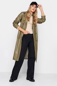 Lts Tall Olive Green Faux Leather