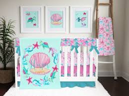 Baby Girl Ocean Crib Bedding Pink And