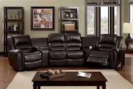 home theatre reclier sectional sofa