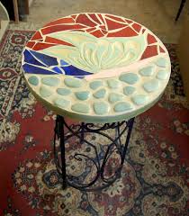 The table and chairs can be stacked to form a compact unit for easy storage. Buy Hand Crafted Stepping Stone Table Top Garden Art Made To Order From Stone Effects Custommade Com