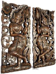 Carved Wood Wall Art Panels