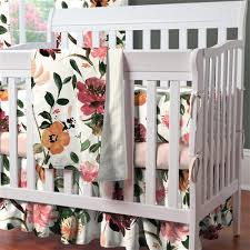 portable crib bedding sets for girl