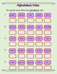 Arrange the english alphabets in order. Alphabetical Order 2 Worksheet