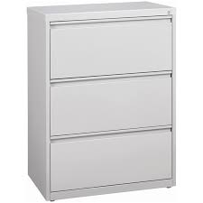 3 drawer lateral file cabinet light gray