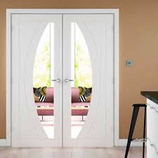 Rno White Primed Door Pair Clear