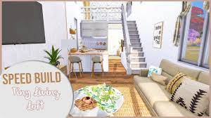 sims 4 sd build tiny living loft