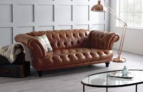 edmund vine brown leather sofa