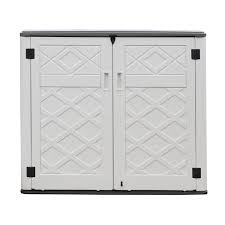 white hdpe outdoor storage shed