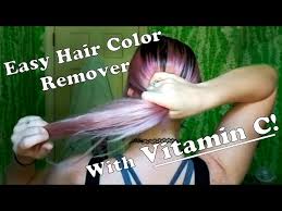 removing hair dye with vitamin c you