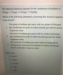 The Balanced Chemical Equation For The