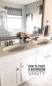 how to paint a bathroom cabinet in a