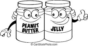 This one's a game changer. A Cartoon Illustration Of A Peanut Butter And Jelly Sandwich Canstock