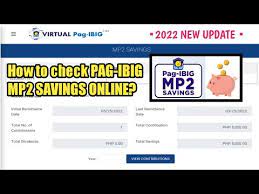 check pag ibig mp2 savings