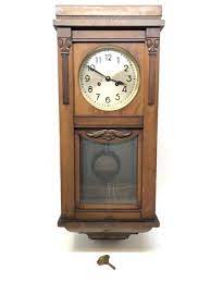 vintage dufa german wall clock w key