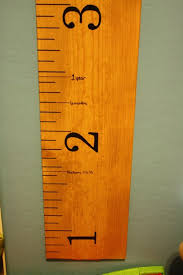Growth Chart Ruler With Silhouette Westfarthing Woodworks