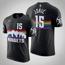 Shop denver nuggets city edition jerseys and uniforms at fansedge. 2019 20 Nuggets Nikola Jokic City T Shirt Men S Black