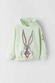 Buck$ bunny — blood overdrive. Sweatshirt Bugs Bunny Looney Tunes C Warner Bros Zara Deutschland Germany