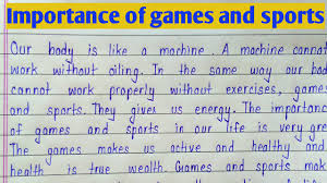 importance of games and sports essay