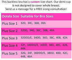 Oolala Backless Pushup Bra Lined Cups For Dd Ddd Busty Babes