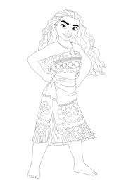 How to draw moana easy step by step drawing tutorial for kids and beginners. Princess Moana Coloring Pages 2 Free Coloring Sheets 2020