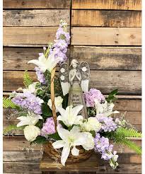 sympathy angel flower arrangement