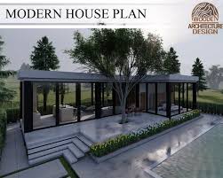 Modern Glass House Plans 1 Bedroom 1
