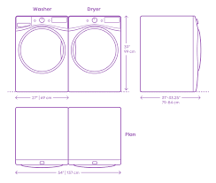 Whirlpool Front Load Washer Dryer Dimensions Drawings